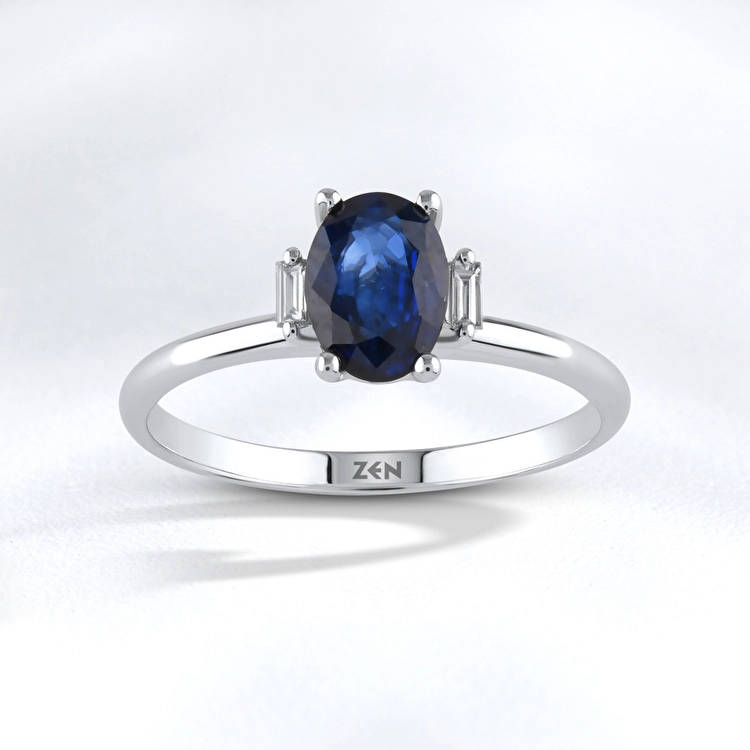 Sapphire Diamond Ring