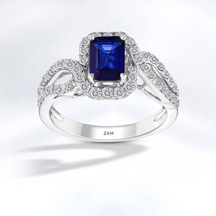 Sapphire Diamond Ring