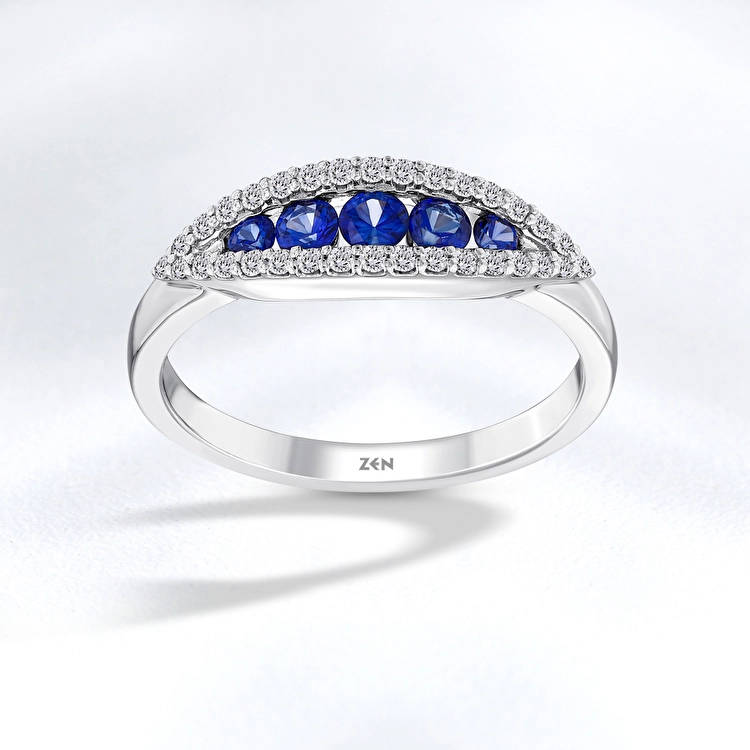 Sapphire Diamond Ring