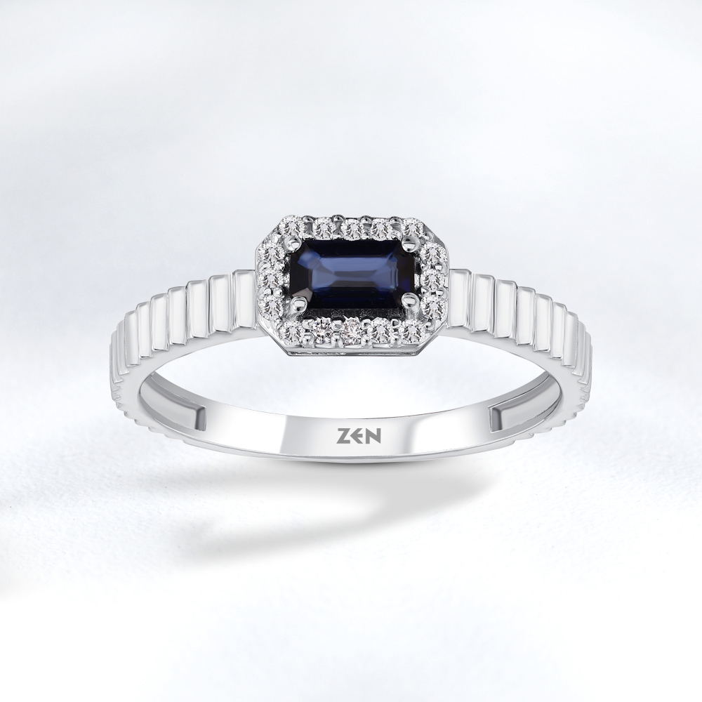 Sapphire Diamond Earring