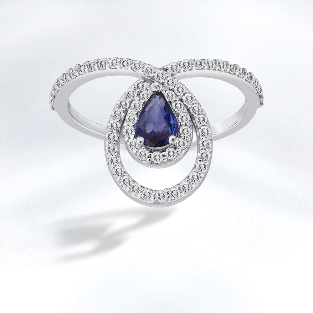 Sapphire Diamond Ring