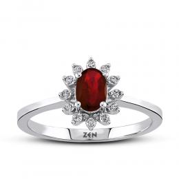 Ruby Diamond Ring
