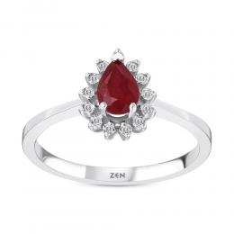 Ruby Diamond Ring