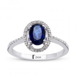 Sapphire Diamond Ring