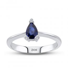 Sapphire Diamond Ring