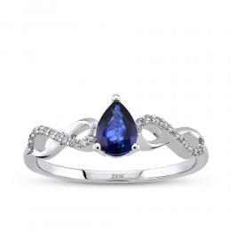Sapphire Diamond Ring
