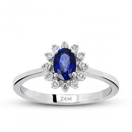 Sapphire Diamond Ring
