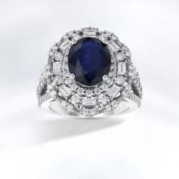 Sapphire Diamond Ring