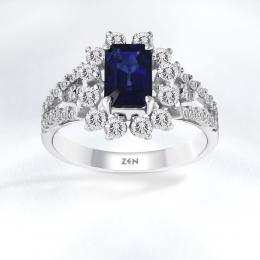 Sapphire Diamond Ring