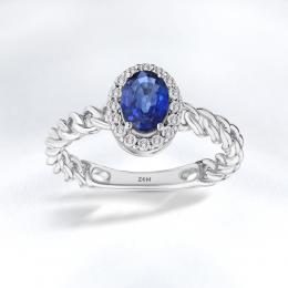 Sapphire Diamond Ring