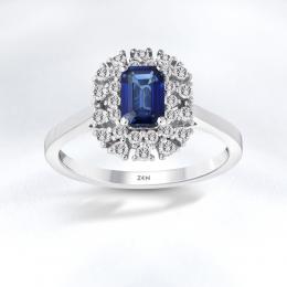 Sapphire Diamond Ring
