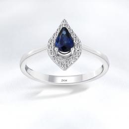 Sapphire Diamond Ring