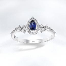 Sapphire Diamond Ring