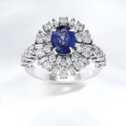 Sapphire Diamond Ring