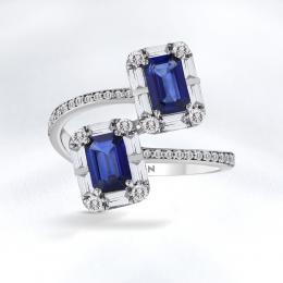 Sapphire Diamond Ring