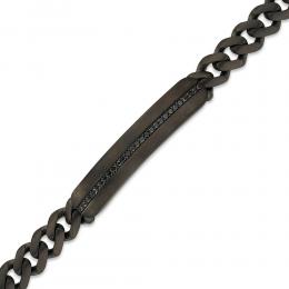 Men Diamond Silver Bracelet