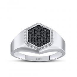 Men Diamond Silver Bracelet
