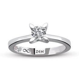 Solitaire Diamond Engagement Ring - Kopya