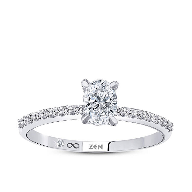 Sidestone Engagement Ring