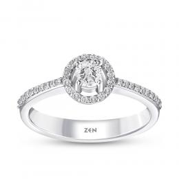 Sidestone Engagement Ring