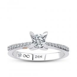 Sidestone Engagement Ring