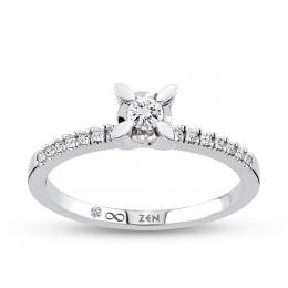 Sidestone Engagement Ring
