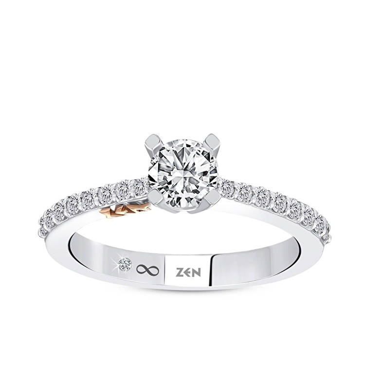Sidestone Engagement Ring